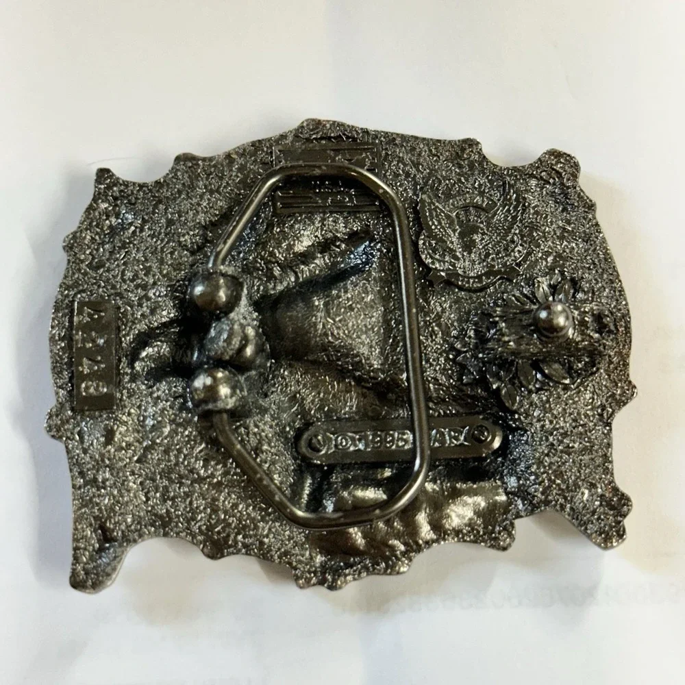 Moose Belt Buckle - Vintage 1995 Great American Products Pewter